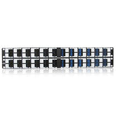 Allen Tel AT55B-PNL-AGL48 48 Port Cat 5e Angled Patch Panel